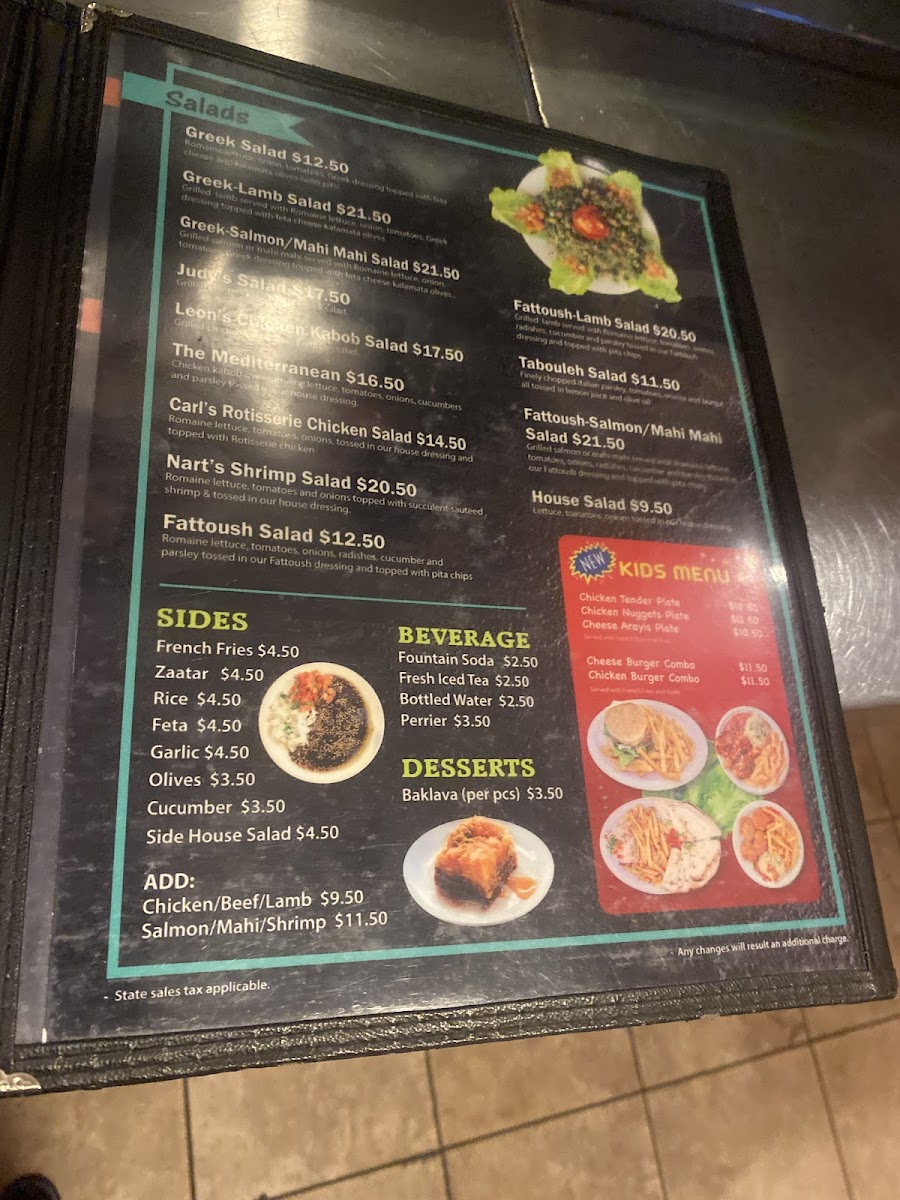 Gaby's Restaurant Menu - Image 4
